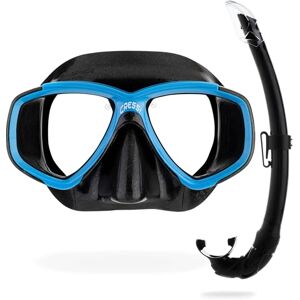 Cressi Perla Single Perla Mask Dry-Top Snorkel Low-Volume, Separate Glass Diving Mask for Fishing, Freediving, Snorkelling & Diving Secure Kit, Unisex Black/Blue Cressi Perla Single Perla Mask Dry-Top Snorkel Low-Volume, Separate Glass Diving Mask for Fishing, Freediving, Snorkelling & Diving Secure Kit, Unisex Black/Blue