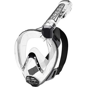 Cressi Duke Full Face Snorkel Dry Mask Available in Standard Version or with Action Cam Holder, Adult Unisex,Clear/Black,M/L Cressi Duke Full Face Snorkel Dry Mask Available in Standard Version or with Action Cam Holder, Adult Unisex,Clear/Black,M/L