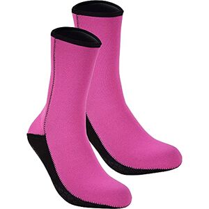 Cressi Metallite Boots 3mm Unisex Adult Double-lined Neoprene 3mm No-Slip Diving Socks, Pink/Black, M Cressi Metallite Boots 3mm Unisex Adult Double-lined Neoprene 3mm No-Slip Diving Socks, Pink/Black, M
