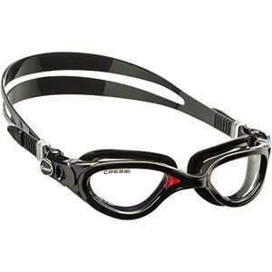 Cressi Man Flash Goggles Separate Eyepiece Swimming Goggles with Fogproof, Scratchproof, Anti-UV Lenses, Black/Frame Black Red Clear Lens, One Size Cressi Man Flash Goggles Separate Eyepiece Swimming Goggles with Fogproof, Scratchproof, Anti-UV Lenses, Black/Frame Black Red Clear Lens, One Size