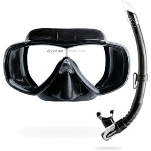 Cressi Estrella & Gamma Combo Combo Set Mask Estrella + Snorkel Gamma for Snorkelling and Diving, Black/Black, One Size, Adult Unisex Cressi Estrella & Gamma Combo Combo Set Mask Estrella + Snorkel Gamma for Snorkelling and Diving, Black/Black, One Size, Adult Unisex