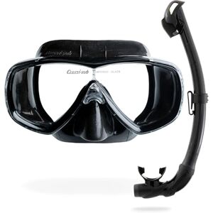 Cressi Estrella + Seal Dry Combo Black/Black Adult Combo Set Estrella Mask and Innovative Seal Dry Snorkel, perfect for Diving Snorkelling, Black/Black, One Size Cressi Estrella + Seal Dry Combo Black/Black Adult Combo Set Estrella Mask and Innovative Seal Dry Snorkel, perfect for Diving Snorkelling, Black/Black, One Size