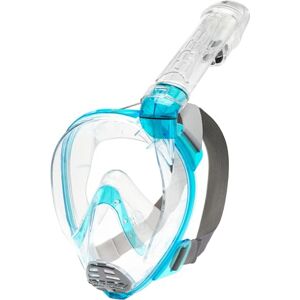 Cressi Baron Full Face Mask Clear/Aquamarine S/M Integral Anti Fog Snorkel Comfortable Full Face Mask with Exhalation Valve and Dry Snorkel, Transparent/Aquamarine, S/M Cressi Baron Full Face Mask Clear/Aquamarine S/M Integral Anti Fog Snorkel Comfortable Full Face Mask with Exhalation Valve and Dry Snorkel, Transparent/Aquamarine, S/M