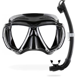 Cressi Big Eyes + Seal Dry Black/Black Combo Set for Adults Big Eyes Mask and Innovative Seal Dry Snorkel, Ideal for Diving and Snorkelling, One Size Cressi Big Eyes + Seal Dry Black/Black Combo Set for Adults Big Eyes Mask and Innovative Seal Dry Snorkel, Ideal for Diving and Snorkelling, One Size