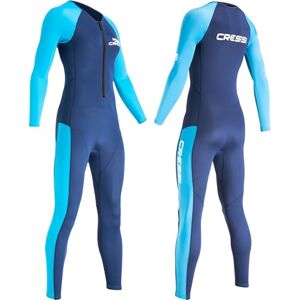 CRESSI Wahoo Lady Monopiece Wetsuit Blue/Azure 2mm S/2 Women's One-piece Wetsuit in Premium Neoprene 1.5/2mm and Elastane Perfect for Various Water Activities, Blue/Azure, S/2 CRESSI Wahoo Lady Monopiece Wetsuit Blue/Azure 2mm S/2 Women's One-piece Wetsuit in Premium Neoprene 1.5/2mm and Elastane Perfect for Various Water Activities, Blue/Azure, S/2