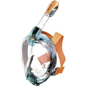SEAC Libera, New Generation Integrated Snorkeling Mask, Hypoallergenic Silicone, Quick Release, 4 Sizes, black/orange, XS/S SEAC Libera, New Generation Integrated Snorkeling Mask, Hypoallergenic Silicone, Quick Release, 4 Sizes, black/orange, XS/S