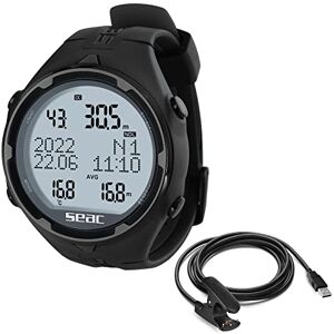 SEAC Action, Dive Computer with Scuba and Freediving Mode, Dive Logbook, Dive Planner, Safety Alarms, black HR + USB SEAC Action, Dive Computer with Scuba and Freediving Mode, Dive Logbook, Dive Planner, Safety Alarms, black HR + USB