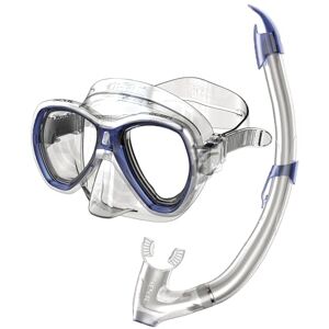 SEAC Set Elba, Snorkeling Set with Underwater Mask and Snorkel with Water Drain Valve for Boys and Girls, Transparent/Blue, Regular SEAC Set Elba, Snorkeling Set with Underwater Mask and Snorkel with Water Drain Valve for Boys and Girls, Transparent/Blue, Regular