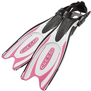 Cressi Frog Plus Fins White/Pink XS/S (35/38 EU) Diving Fins with Adjustable Strap, White/Pink, XS/S (35/38 EU), Woman Cressi Frog Plus Fins White/Pink XS/S (35/38 EU) Diving Fins with Adjustable Strap, White/Pink, XS/S (35/38 EU), Woman