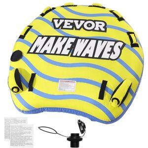 VEVOR Towable Tube for Boating, 1-3 Riders Inflatable Towable Tube with Bumper Fins, 510 lbs Water Sport Towable Tubes for Boats to Pull, Full Nylon Cover, EVA Grab Handles and Speed Safety Valve VEVOR Towable Tube for Boating, 1-3 Riders Inflatable Towable Tube with Bumper Fins, 510 lbs Water Sport Towable Tubes for Boats to Pull, Full Nylon Cover, EVA Grab Handles and Speed Safety Valve