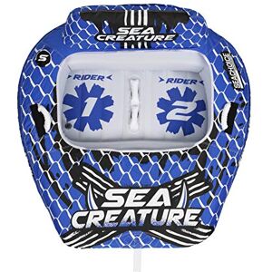 SEACHOICE 86903 Sea-Creature Open Top Tube, 1-2 Riders, Cockpit Seating with Backrests, 60x88 inches SEACHOICE 86903 Sea-Creature Open Top Tube, 1-2 Riders, Cockpit Seating with Backrests, 60x88 inches
