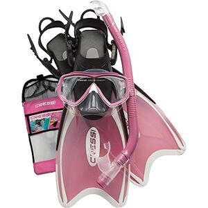 Cressi Crg1B Unisex Child Mini Palau Bag Junior Mask Fin Snorkel Set Pink, 29/32 (5/13 Kid) Cressi Crg1B Unisex Child Mini Palau Bag Junior Mask Fin Snorkel Set Pink, 29/32 (5/13 Kid)