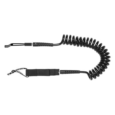Mystic Watersports Surf KiteSurf & Windsurfing Wing Waist Coiled Board Leash/Strap Black Mystic Watersports Surf KiteSurf & Windsurfing Wing Waist Coiled Board Leash/Strap Black