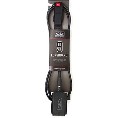 Ocean & Earth Ocean and Earth Longboard Regular 9ft 0 Moulded Surf Leash 9 feet Black Ocean & Earth Ocean and Earth Longboard Regular 9ft 0 Moulded Surf Leash 9 feet Black