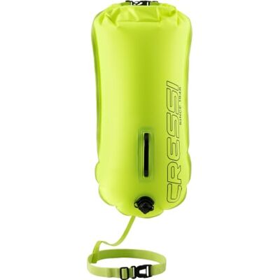 CRESSI Glide Pro Swim Buoy 28L Fluo High-Visibility Signalling Buoy for Open Water Swimming Buoyancy Aid for Adult Swimmers Watertight Storage for Keys & Swimming Kit CRESSI Glide Pro Swim Buoy 28L Fluo High-Visibility Signalling Buoy for Open Water Swimming Buoyancy Aid for Adult Swimmers Watertight Storage for Keys & Swimming Kit
