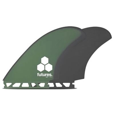 Future Fins Futures BMT Britt Merrick Twin Surfboard Fins Green/Grey Future Fins Futures BMT Britt Merrick Twin Surfboard Fins Green/Grey
