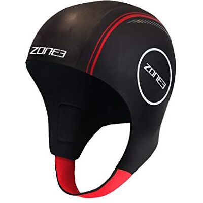 Zone3 Neoprene Swim Cap Large Black/Red - Swim Cap Zone3 Neoprene Swim Cap Large Black/Red - Swim Cap
