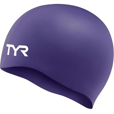 TYR Unisex Wrinkle Slicone Swim Cap, Purple, M UK TYR Unisex Wrinkle Slicone Swim Cap, Purple, M UK