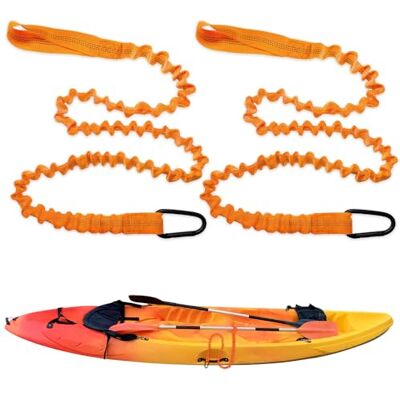 mizikuu 2 Kayak Paddle Leash, Surfboard Leash, Kayak Paddle Lead with Adjustable Belt Buckle and Hooks, Kayaking Accessories for Canoeing Boating Surfing mizikuu 2 Kayak Paddle Leash, Surfboard Leash, Kayak Paddle Lead with Adjustable Belt Buckle and Hooks, Kayaking Accessories for Canoeing Boating Surfing