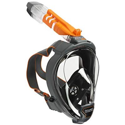 OCEAN REEF Aria QR+ Maschera Snorkeling Integrale a Rilascio Rapido con Boccaglio Visione Subacquea a 180 Gradi e Meccanismo Quick Release OCEAN REEF Aria QR+ Maschera Snorkeling Integrale a Rilascio Rapido con Boccaglio Visione Subacquea a 180 Gradi e Meccanismo Quick Release