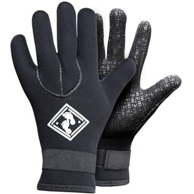 Two Bare Feet 3mm Neoprene Wetsuit Gloves – Thermal Surf & Swim Gloves for Cold Water, Flexible & Durable with Textured Grip – Unisex Water Sports Gloves Two Bare Feet 3mm Neoprene Wetsuit Gloves – Thermal Surf & Swim Gloves for Cold Water, Flexible & Durable with Textured Grip – Unisex Water Sports Gloves