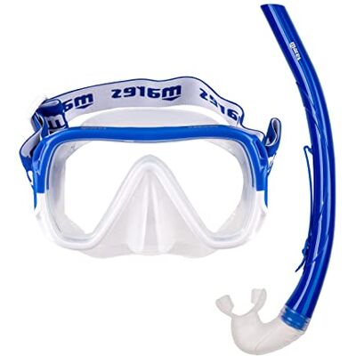 Mares Combo Keewee Adult Snorkelling Set with Single Lens Silicone Mask and Ergonomic Silicone Snorkel Mares Combo Keewee Adult Snorkelling Set with Single Lens Silicone Mask and Ergonomic Silicone Snorkel