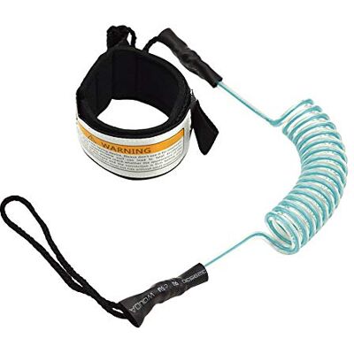 Athemeet Surf SUP Board Leash, Body Board Ankle Leash,Padded Ankle Strap Leg Rope, Surfboard Leash Surf Leg Rope Coiled Paddle Board Rope Soft Elastic Surfing Leash for Surfboard Blue Athemeet Surf SUP Board Leash, Body Board Ankle Leash,Padded Ankle Strap Leg Rope, Surfboard Leash Surf Leg Rope Coiled Paddle Board Rope Soft Elastic Surfing Leash for Surfboard Blue
