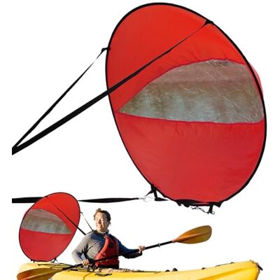 Joberio Paddle Board Sail, Wind Sail for Kayak Accessories Kayak Sailing Sailing Windsurfing Transparent Window Portable Wind Paddle Kayak Paddle Board Joberio Paddle Board Sail, Wind Sail for Kayak Accessories Kayak Sailing Sailing Windsurfing Transparent Window Portable Wind Paddle Kayak Paddle Board