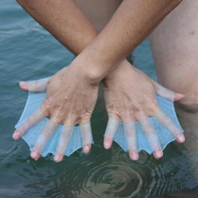 Ssmmam 2Pcs Silicone Swim Fins Hand Webbed Training Gloves, Water Resistant Swimming Aquatic Palm Flippers Ssmmam 2Pcs Silicone Swim Fins Hand Webbed Training Gloves, Water Resistant Swimming Aquatic Palm Flippers