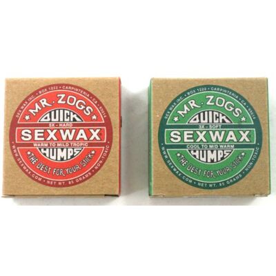 Quick Humps Mr Zogs Sex Wax Basecoat and Cool Water Topcoat Surfboard Wax Quick Humps Mr Zogs Sex Wax Basecoat and Cool Water Topcoat Surfboard Wax