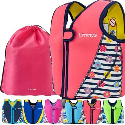 Limmys Neoprene Kids Swim Vest – Adjustable Buoyancy, Secure Fit, Awarded Soft All-Day Comfort Secure Durable Design Parent-Approved Carry Bag Included High Visibility Limmys Neoprene Kids Swim Vest – Adjustable Buoyancy, Secure Fit, Awarded Soft All-Day Comfort Secure Durable Design Parent-Approved Carry Bag Included High Visibility