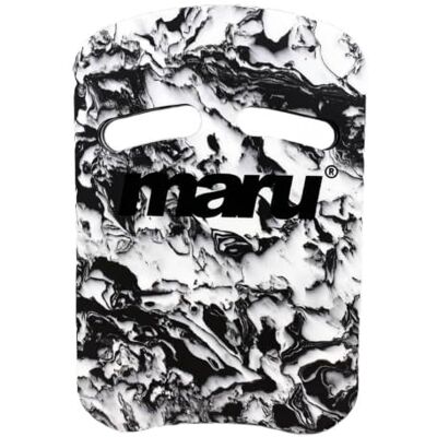 Maru - Swirl Two Grip Fitness Kickboard - Black/White - Kickboard Maru - Swirl Two Grip Fitness Kickboard - Black/White - Kickboard