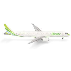 Herpa model aircraft Binter Canarias Embraer E195-E2, miniature in scale 1:200, collector’s item, model without stand, plastic Herpa model aircraft Binter Canarias Embraer E195-E2, miniature in scale 1:200, collector’s item, model without stand, plastic