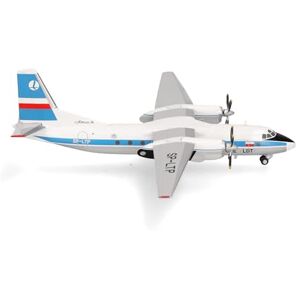 Herpa model aircraft LOT Polish Airlines Antonov AN-24B, miniature in scale 1:200, collector’s item, model without stand, metal Herpa model aircraft LOT Polish Airlines Antonov AN-24B, miniature in scale 1:200, collector’s item, model without stand, metal