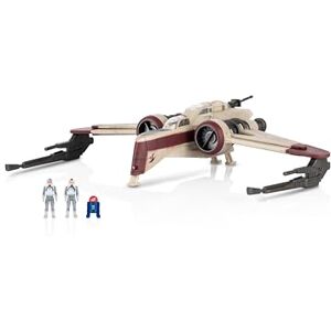 Jazwares Star Wars™ Micro Galaxy Squadron ARC-170 Starfighter 8-Inch Vehicle with Three 1-Inch Micro Figure Accessories Jazwares Star Wars™ Micro Galaxy Squadron ARC-170 Starfighter 8-Inch Vehicle with Three 1-Inch Micro Figure Accessories
