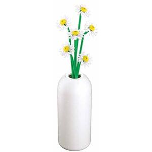Sluban Stuban Building Block Flower Set with Vase, Creative Life Bricks, White Daisy Design, 34.6 cm Height, M38-B1101-16 Sluban Stuban Building Block Flower Set with Vase, Creative Life Bricks, White Daisy Design, 34.6 cm Height, M38-B1101-16