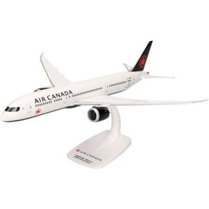 Herpa Snap-fit airplane model Air Canada's Boeing 787-9 Dreamliner on scale of 1:200, plastic miniature with pedastal, model building, collectors edition Herpa Snap-fit airplane model Air Canada's Boeing 787-9 Dreamliner on scale of 1:200, plastic miniature with pedastal, model building, collectors edition
