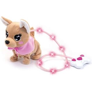 Simba 105893542 ChiChi Love Loomy, with Luminous Cable Control, Can Run, Bark and Waggle the Tail, 20 cm, for Children from 3 Years Simba 105893542 ChiChi Love Loomy, with Luminous Cable Control, Can Run, Bark and Waggle the Tail, 20 cm, for Children from 3 Years