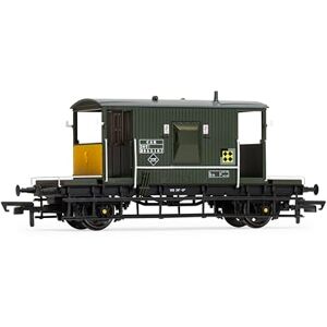 Hornby R60290 BR Brake Van CAR B955167 Freight Wagons, Green Hornby R60290 BR Brake Van CAR B955167 Freight Wagons, Green