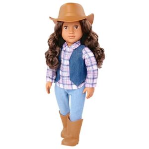 Our Generation Carolyn Cowgirl Doll – 18-inch Country Girl Doll, Tall Riding Boots, Cowboy Hat, Lifelike Brown Eyes, Western-Themed Toy for Ages 3+ Our Generation Carolyn Cowgirl Doll – 18-inch Country Girl Doll, Tall Riding Boots, Cowboy Hat, Lifelike Brown Eyes, Western-Themed Toy for Ages 3+