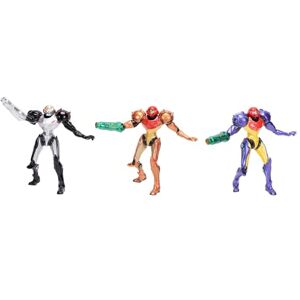 Nintendo Metroid Prime Samus Figurine 6.3cm Collector's 3-Pack, Officially Licensed by Jakks Pacific, Includes Varia, Phazon and Gravity Suit, Detailed Designs, Collector's Packaging Nintendo Metroid Prime Samus Figurine 6.3cm Collector's 3-Pack, Officially Licensed by Jakks Pacific, Includes Varia, Phazon and Gravity Suit, Detailed Designs, Collector's Packaging
