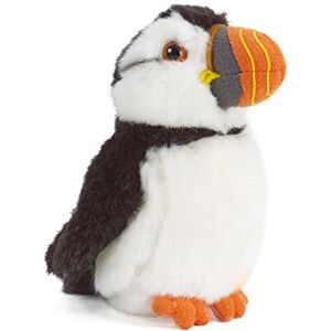 Living Nature Small Puffin, Realistic Soft Cuddly Bird Toy, Naturli Eco-Friendly Plush, 12cm, White Living Nature Small Puffin, Realistic Soft Cuddly Bird Toy, Naturli Eco-Friendly Plush, 12cm, White