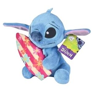 Simba Disney Stitch With Surfboard 25cm, cuddly soft toy for kids and adults for birthday and gift, from 0 years Simba Disney Stitch With Surfboard 25cm, cuddly soft toy for kids and adults for birthday and gift, from 0 years