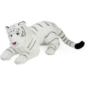 White Jumbo Tiger Plush Toy - Stuffed Animal White Jumbo Tiger Plush Toy - Stuffed Animal