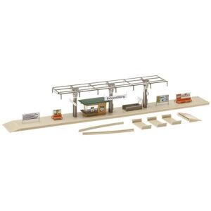 Faller Model Building Kit HO Scale Glass Covered Platform with Kiosk Faller Model Building Kit HO Scale Glass Covered Platform with Kiosk