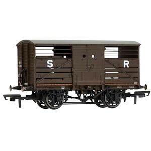Hornby R60287 SR Cattle Wagon 53698 Freight Wagons, Brown Hornby R60287 SR Cattle Wagon 53698 Freight Wagons, Brown