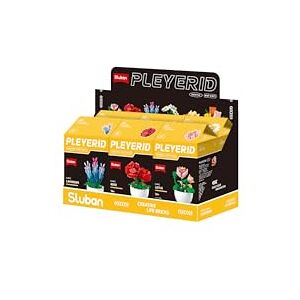 Sluban Pleyerid Creative Life Bricks Building Set, Flower Collection Display Box, M38-B1077, Yellow and Black Sluban Pleyerid Creative Life Bricks Building Set, Flower Collection Display Box, M38-B1077, Yellow and Black