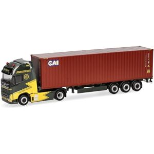 Herpa Truck Model Volvo FH GL XL Electric 40ft container semi-trailer truck "Ancotrans/CAI", miniature at 1:87 scale, collector's item, made in Germany, plastic Herpa Truck Model Volvo FH GL XL Electric 40ft container semi-trailer truck "Ancotrans/CAI", miniature at 1:87 scale, collector's item, made in Germany, plastic