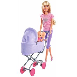 Smoby 105738060 Twin Baby Dolls & Pram - Doll Smoby 105738060 Twin Baby Dolls & Pram - Doll
