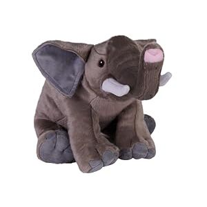 WILD REPUBLIC Cuddlekins Eco African Elephant, Stuffed Animal, 12 Inches, Plush Toy, Fill is Spun Recycled Water Bottles, Eco Friendly WILD REPUBLIC Cuddlekins Eco African Elephant, Stuffed Animal, 12 Inches, Plush Toy, Fill is Spun Recycled Water Bottles, Eco Friendly